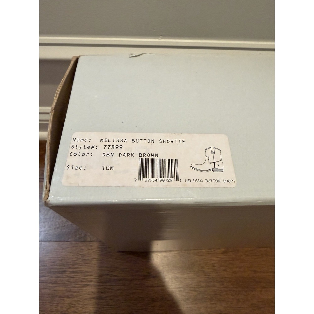 Frye Melissa Button Short Boots Size 10M Brown - Picture 9 of 12
